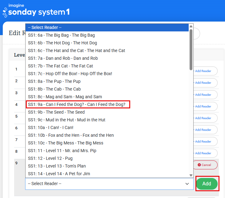 select a reader and click Add.png