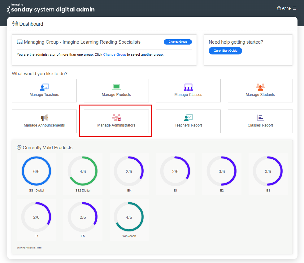 Primary Administrator's dashboard view.png