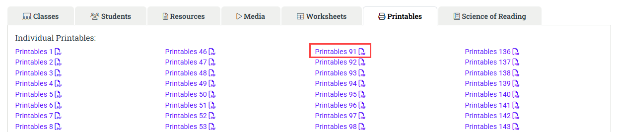 Open an individual printable essentials.png