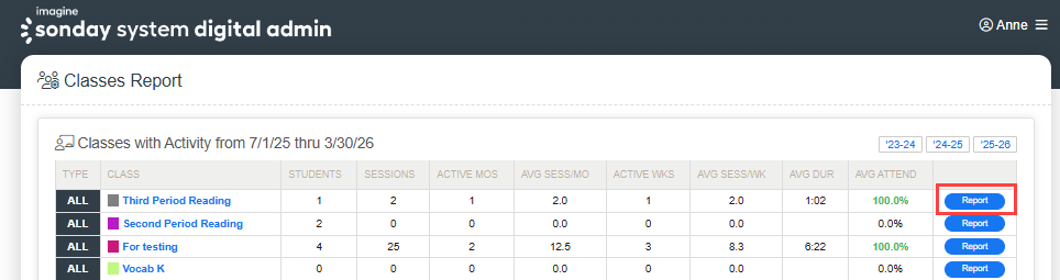 classes report - report button.png