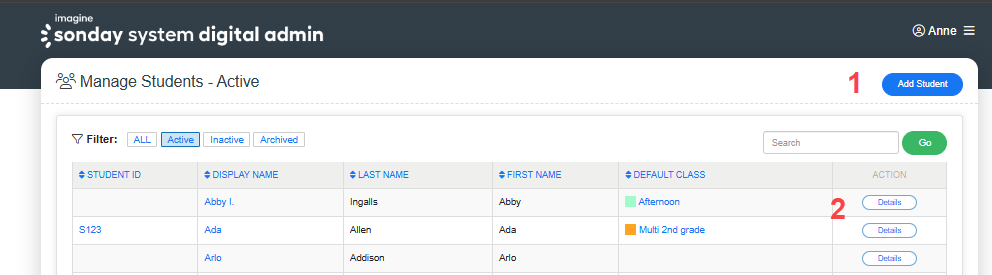 available actions manage students page.png