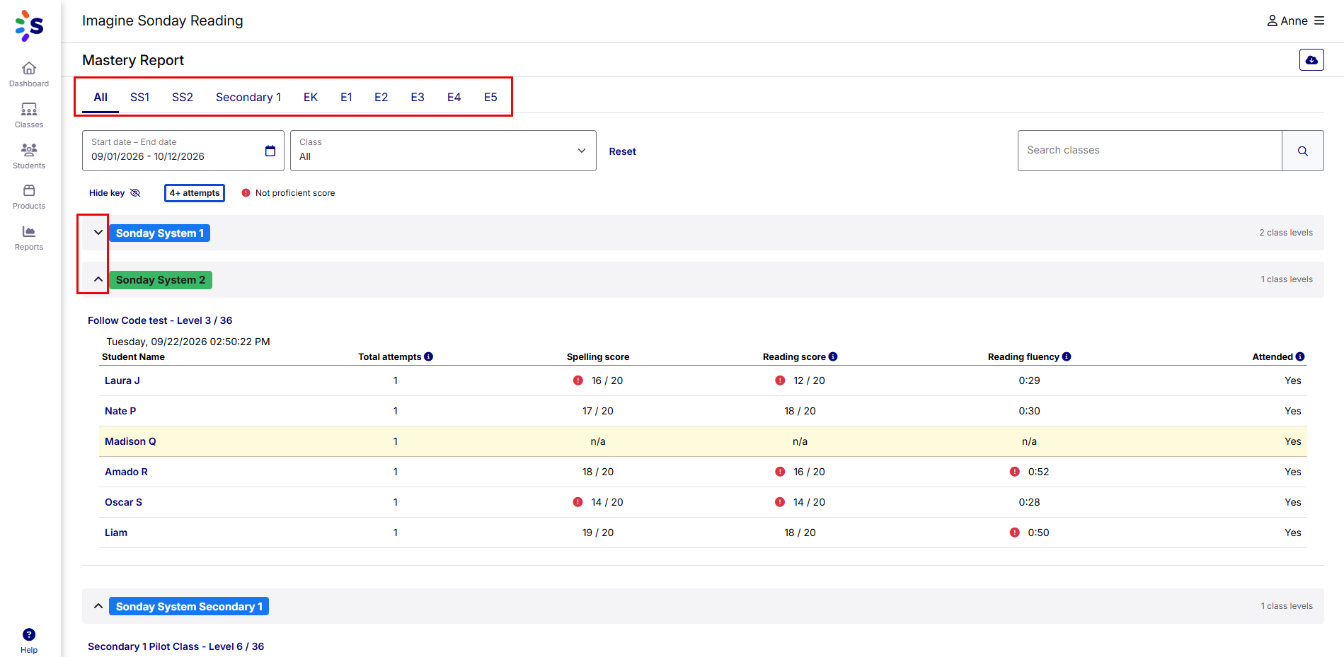 tabs and arrows on mastery report_teacher view.png