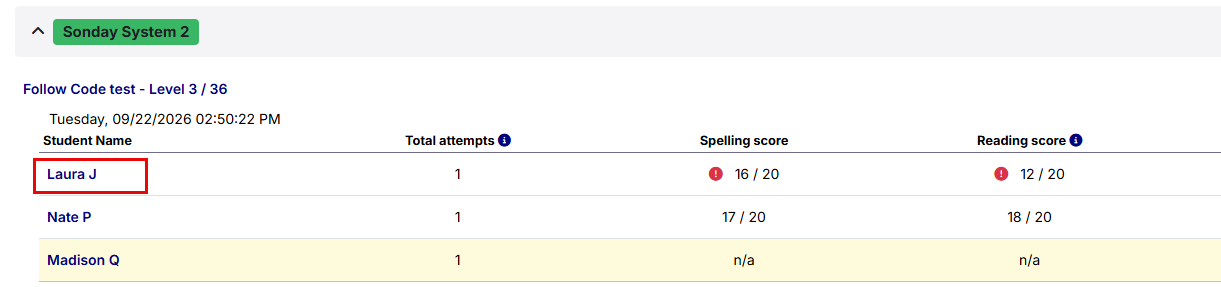 click a students name.png